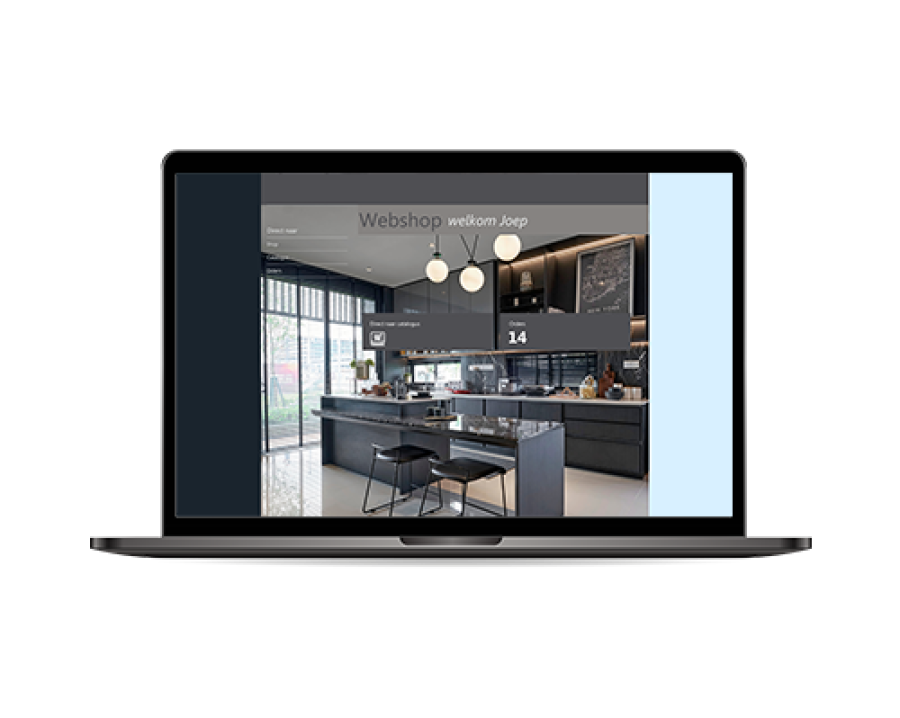 B2B webshop dashboard