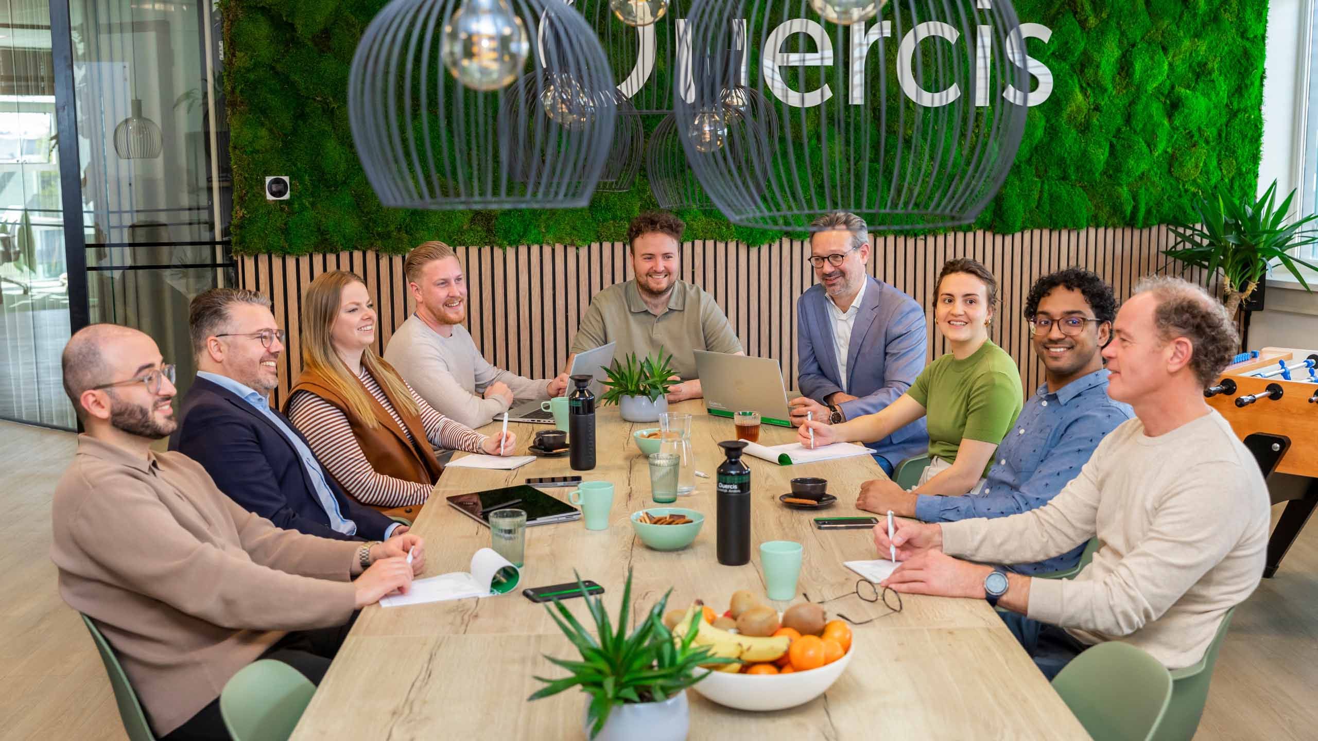 Meeting in de kantine Quercis