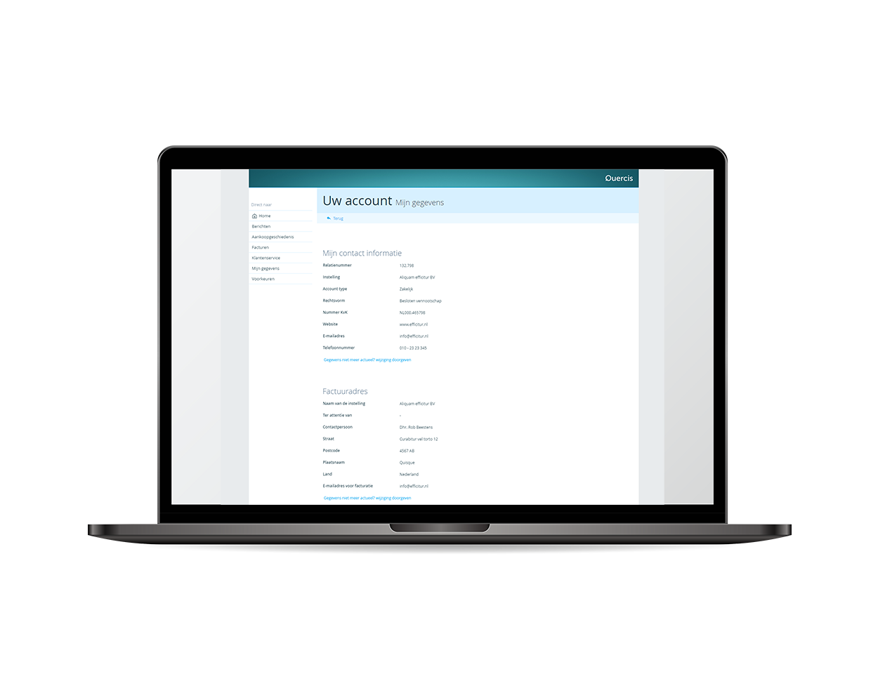 Verbeter De Klantrelatie Quercis Basic Template Mijn Omgeving