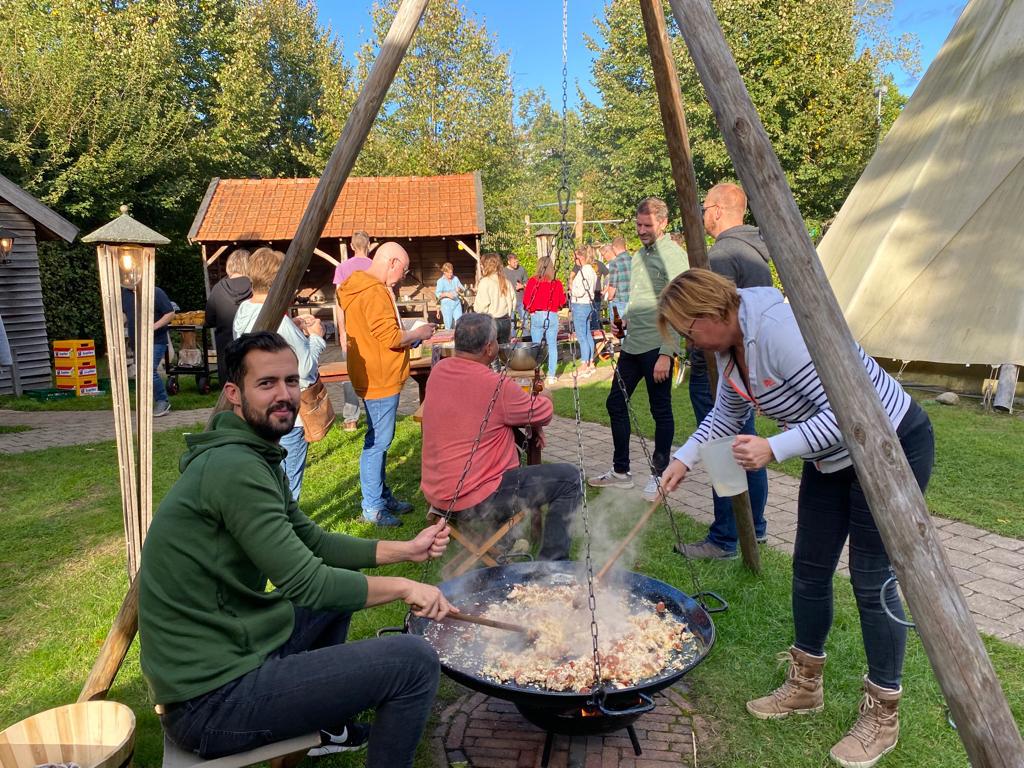Afscheid oud directie - samen koken