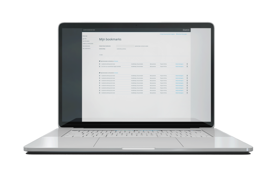Knowledgebase persoonlijke bookmarks